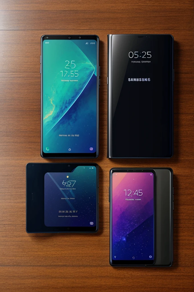 galaxy fold 6 inspired wallpaper template