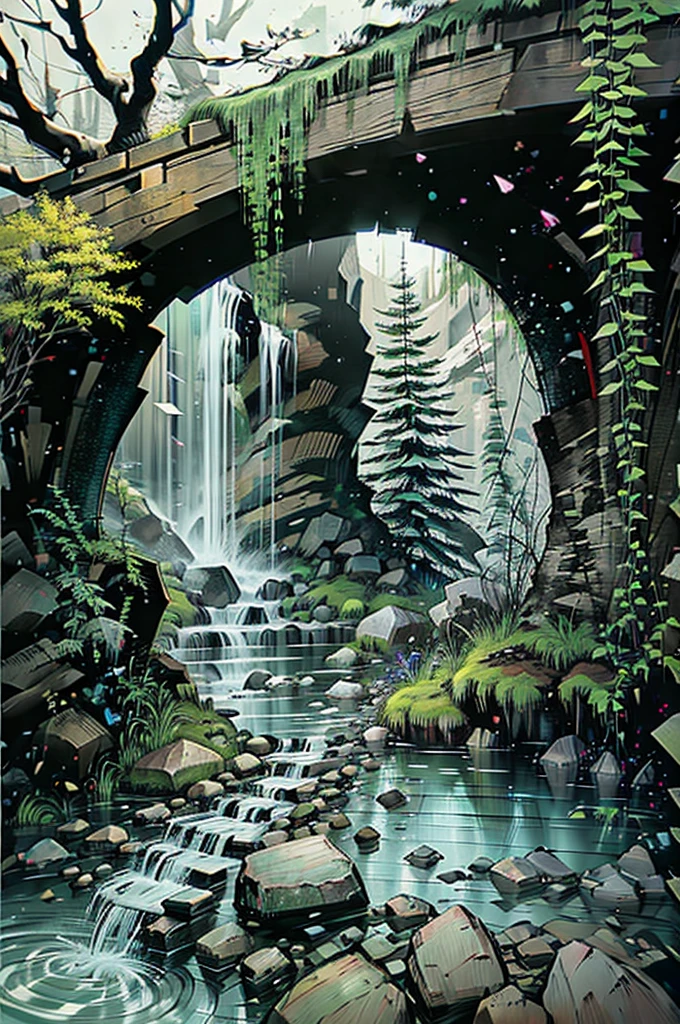 Alpine waterfalls