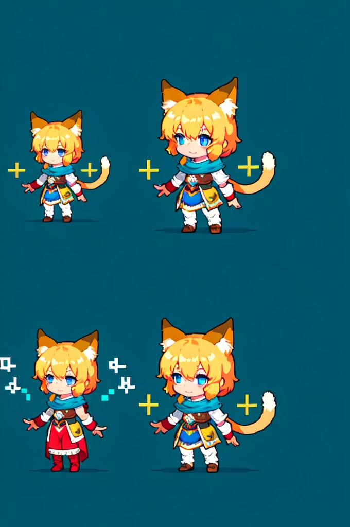 Cat ears boy, cute, beautiful eyes, RPG