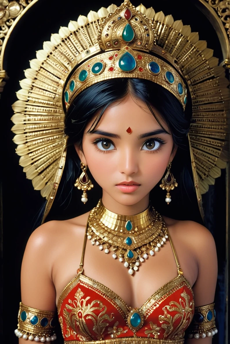 19-year-old woman” by Steve McCurry, 35mm, F/2.8, insanely detailed and intricate, character, hypermaximalist, elegant, ornate, beautiful, exotic, revealing, appealing, attractive, amative, hyper-realistic, super detailed, popular on Flickr