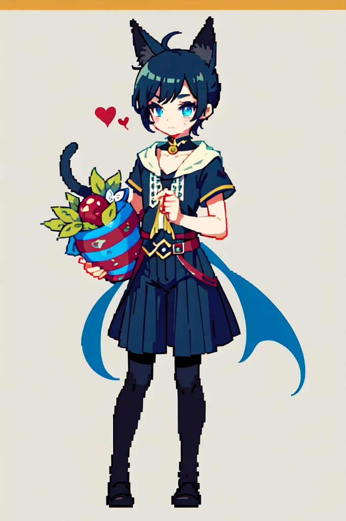 Cat ears boy, cute, beautiful eyes, RPG