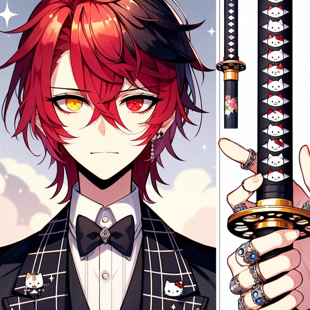 A Katana with kitten details