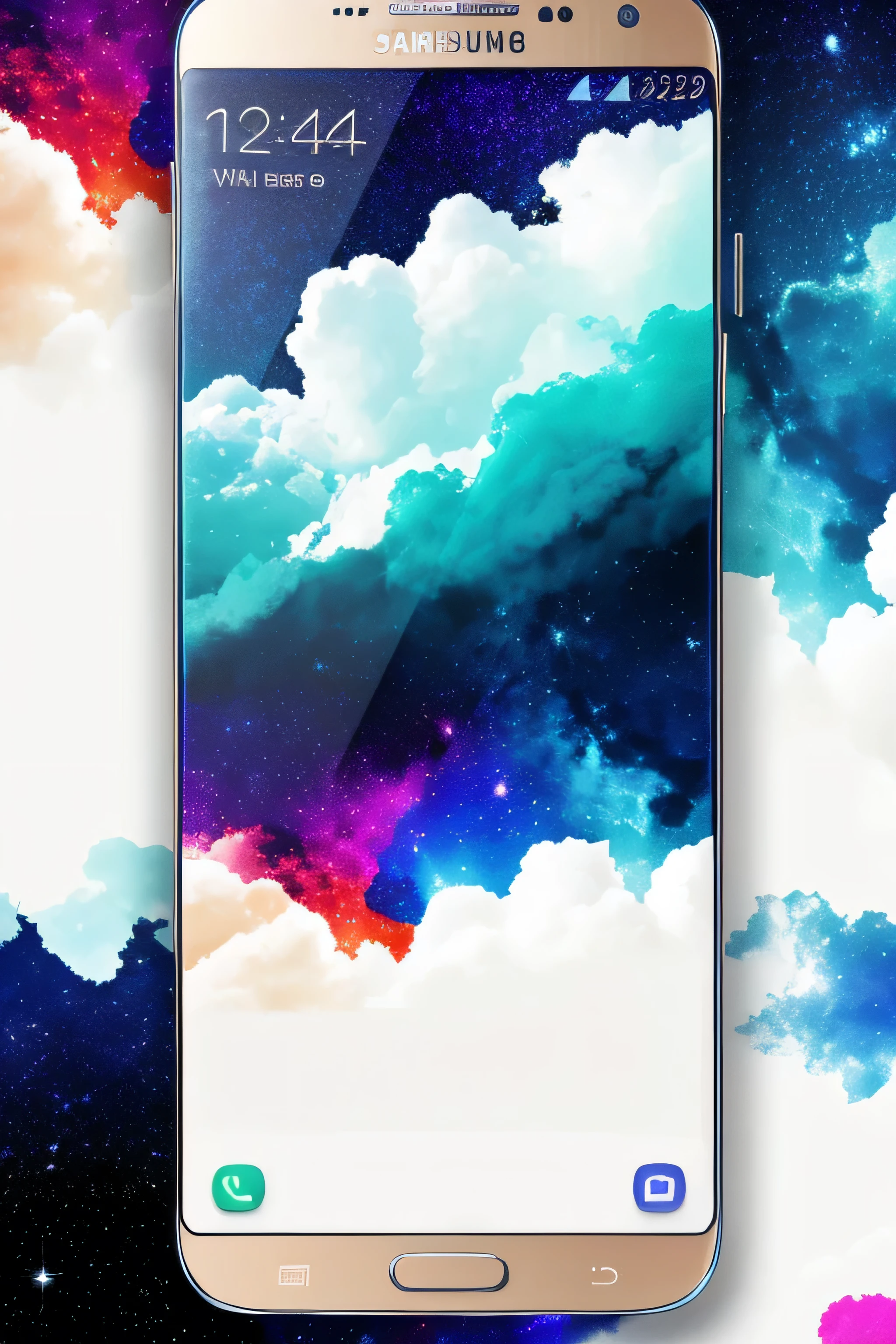 galaxy samsung inspired wallpaper canva style template