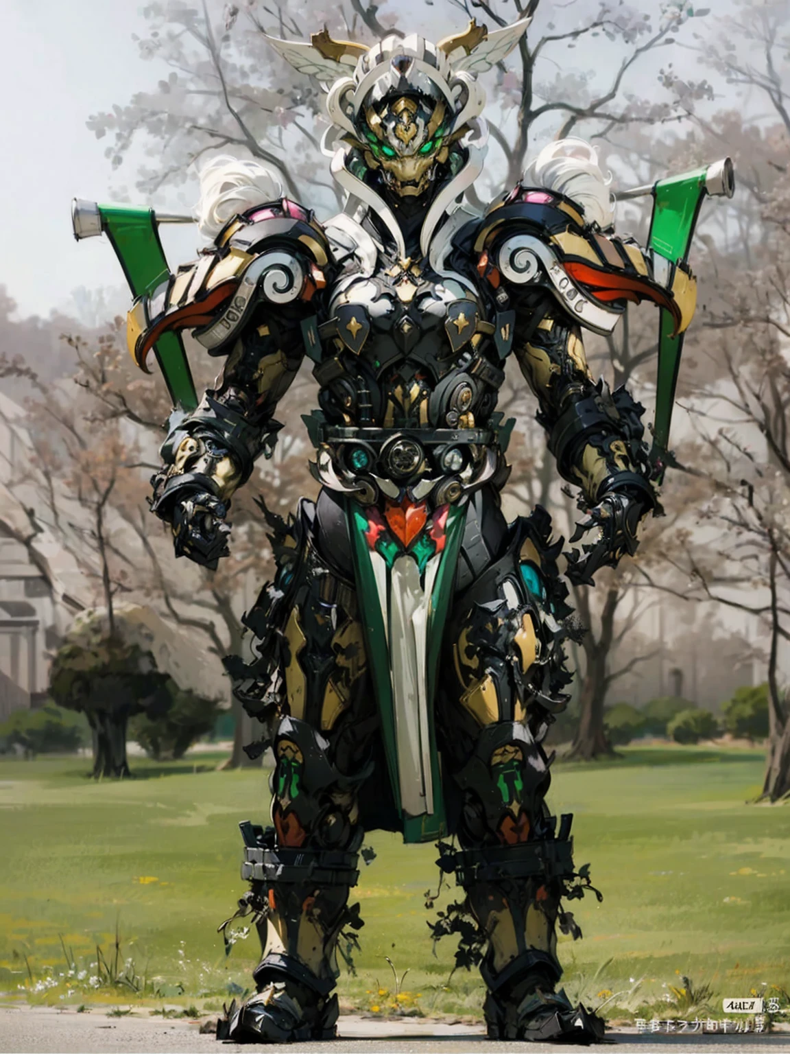 身着奇幻风格的全身盔甲的woman, A Crown Concepts fully enclosed helmet,Only the eyes are exposed, Composite breast plate, Full shoulder and hand protection, Light waist armor, Shin guards, The overall design is durable and flexible, (The armor shines with golden light, With red and blue accents), Exudes nobility, She floats above a fantastical, surreal, high-tech city, This character embodies a fantasy surreal armored hero carefully crafted in anime style, Exquisite and mature comic art style, (Queen Bee and Hybrid Concept Armor, plasma), ((element, elegant, goddess, woman:1.5)), Metal, HD, best quality, high resolution, Extremely detailed, Super Fine, Extremely refined, professional, Anatomically correct, Symmetrical face, Extremely detailed eyes and face, High quality eyes, creativity, RAW photos, 超HD, 32k, Natural light, light, masterpiece-anatomy-perfect, masterpiece:1.5