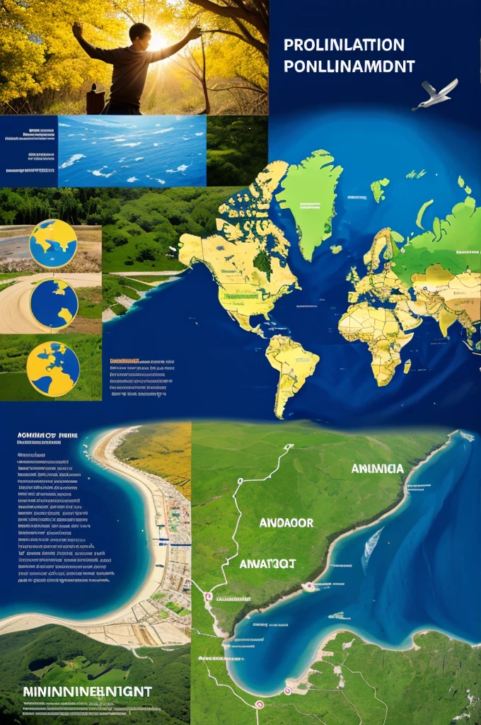 Highlighting population awareness and sustainable development.  poster making