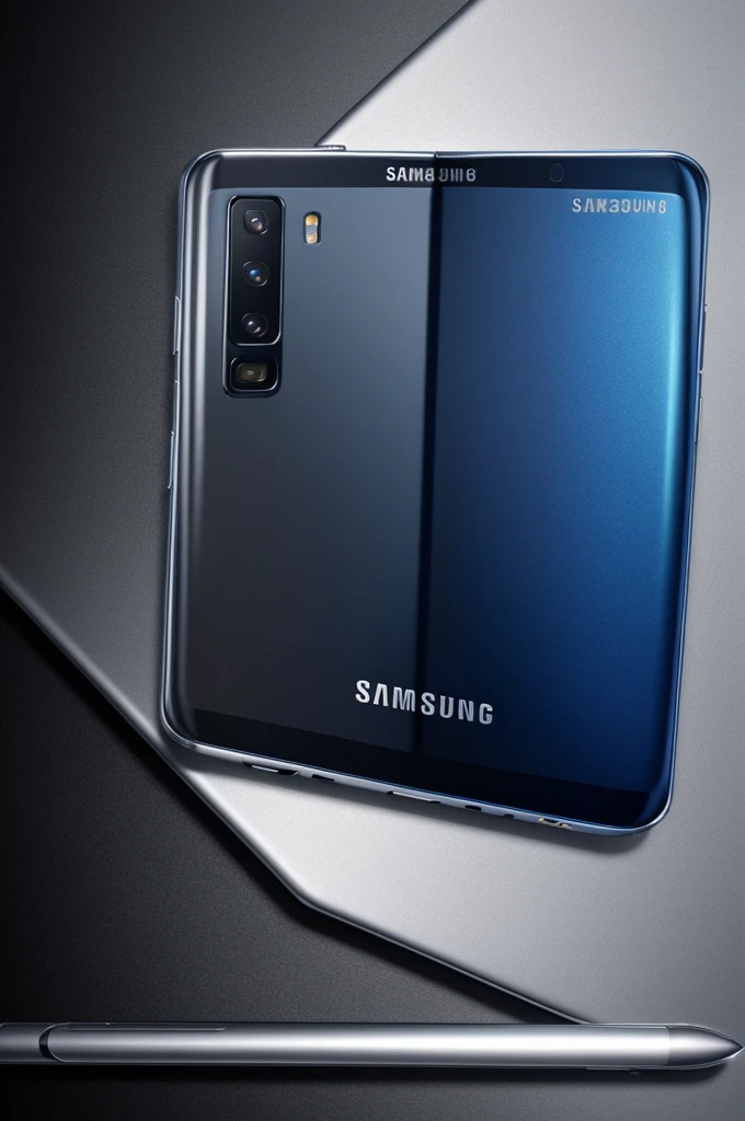 Samsung galaxy fold 6 inspired metallic platinum design wallpaper