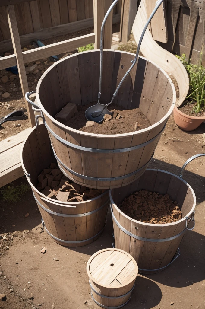Built buckets and spades 