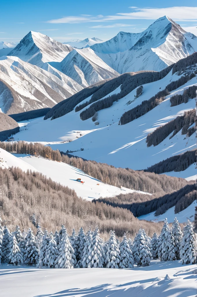Changbai Mountain in winter