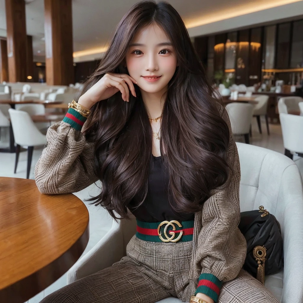 A girl, long braids, Tibetan girl, close-up, slightly raised head, smile, bust photo, upper body, appearance Yang transcendence, gorgeous Tibetan costume, cumbersome Tibetan necklace, cumbersome Tibetan headdress, fluff on clothes, white animal flull, real person CG, sweet style, film style, HD 4K