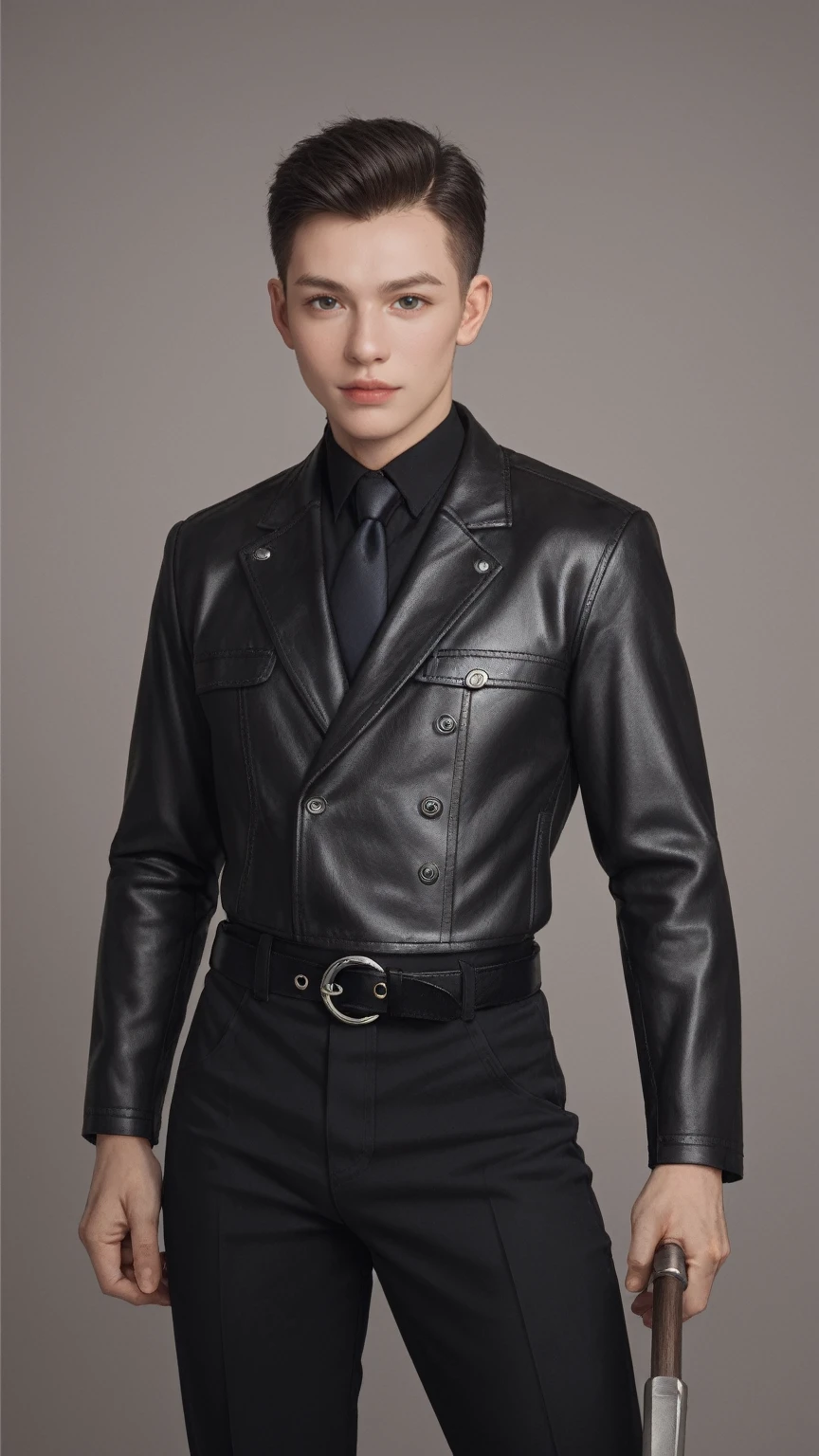 score_9, score_8_up, score_7_up,
Leather Belt, wide belt with buckle, holding various tools and weapons,