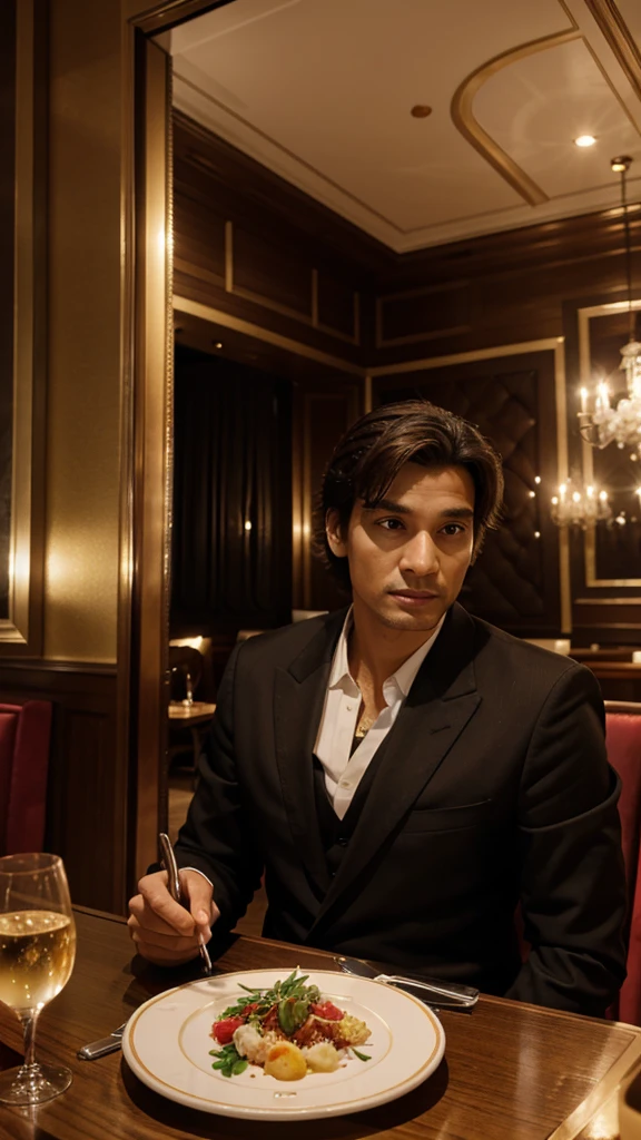 King in a rich restaurant that cost €800000000000