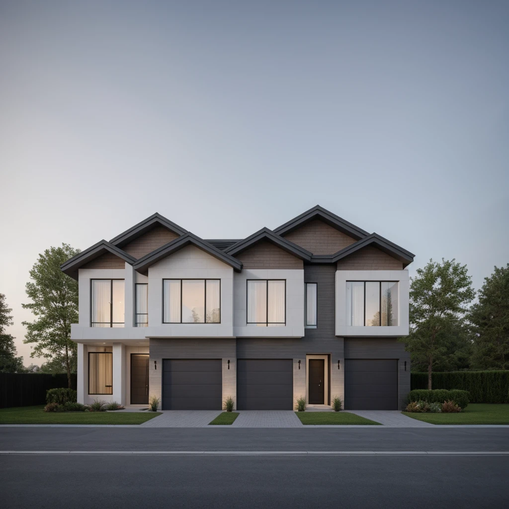 The exterior of modern Townhouse, masterpiece, photorealistic, best quality, ultra high res, architechture shot, composite construction, piles/stacks, innovative page design,natural light natural light dusktime,Vray,
RAW photo, 8k uhd, dslr, soft lighting, high quality, film grain, Fujifilm XT3
