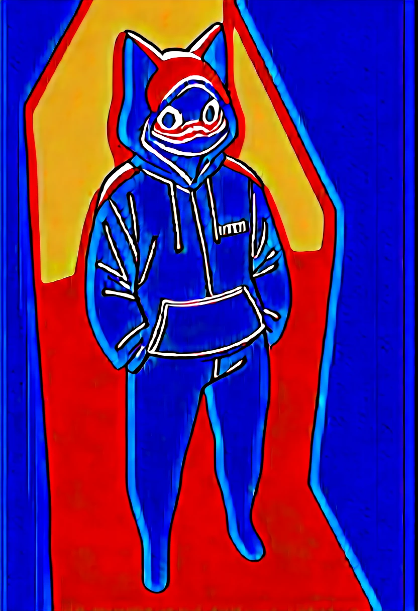 Highest quality, Highest quality, High quality illustrations, masterpiece, Ultra-high resolution, Detailed Background, Games Room, Absurd, Perfect Anatomy, performance, Good lighting, Shadows in the movies(kemono, Furry PersonifiCation), Cat, Dark Skin, Rubber suit, Rubber suit, latex, neon, neonライト, neonカラー, Rubber spats, Rubber Hoodie,  Rubber mask, ribbon, Embarrassing, Null bulge, male, juvenile, from above