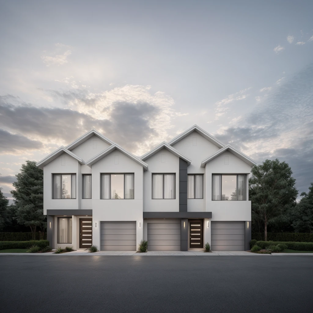 The exterior of modern Townhouse, masterpiece, photorealistic, best quality, ultra high res, architechture shot, composite construction, piles/stacks, innovative page design,natural light natural light dusktime,Vray,
RAW photo, 8k uhd, dslr, soft lighting, high quality, film grain, Fujifilm XT3