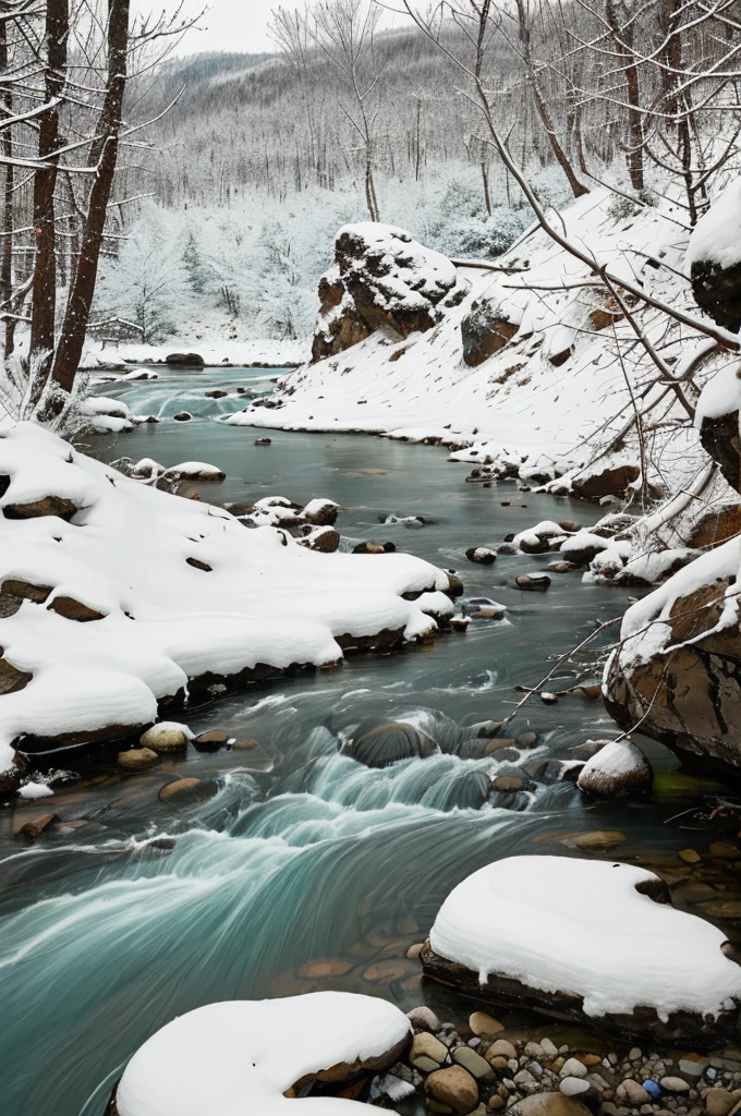 Changbai Mountain in winter