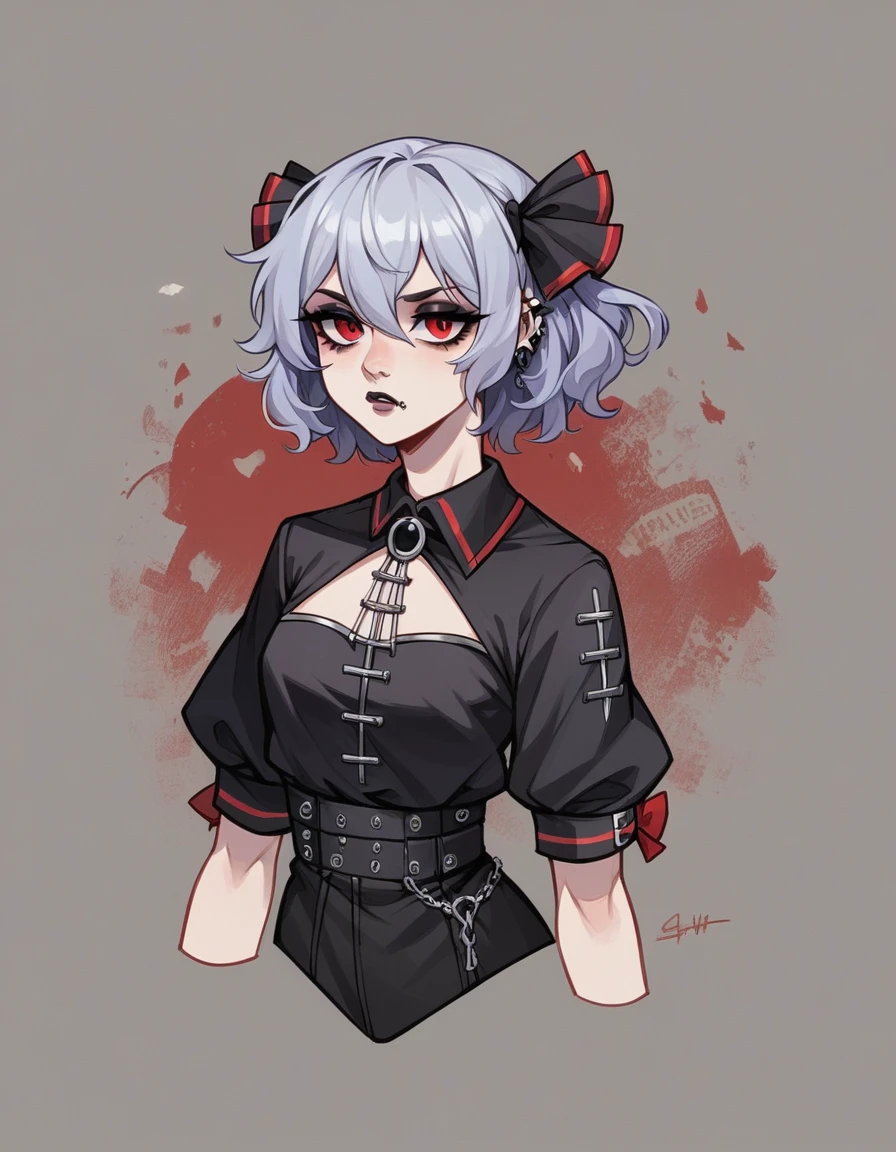 masterpiece, Highest_quality, One girl, alone, (Goth:1.2), Remilia Scarlet,
