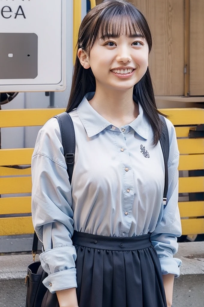 summer、On the way to school、(upper body shot)