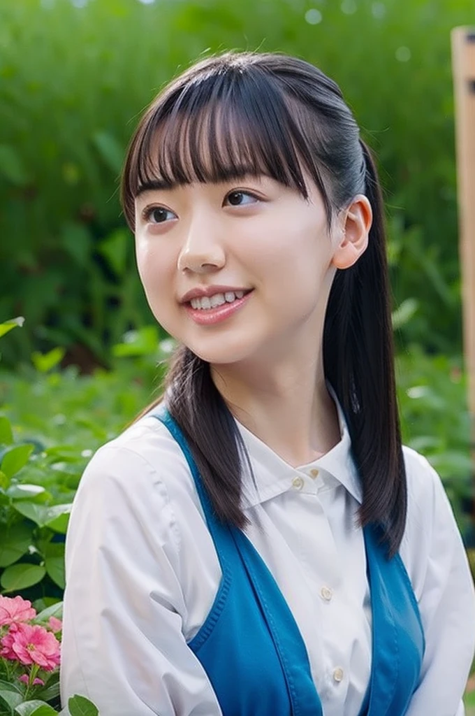 summer、On the way to school、(upper body shot)