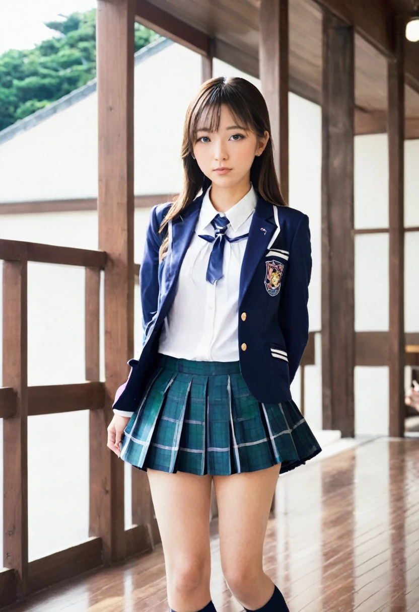 High school girls、Expose your chest