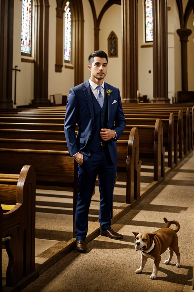 He kneels in the church, Pongo's dream works