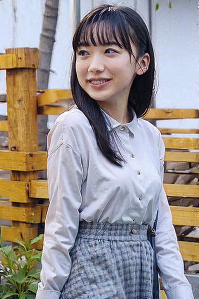 summer、On the way to school、(upper body shot)