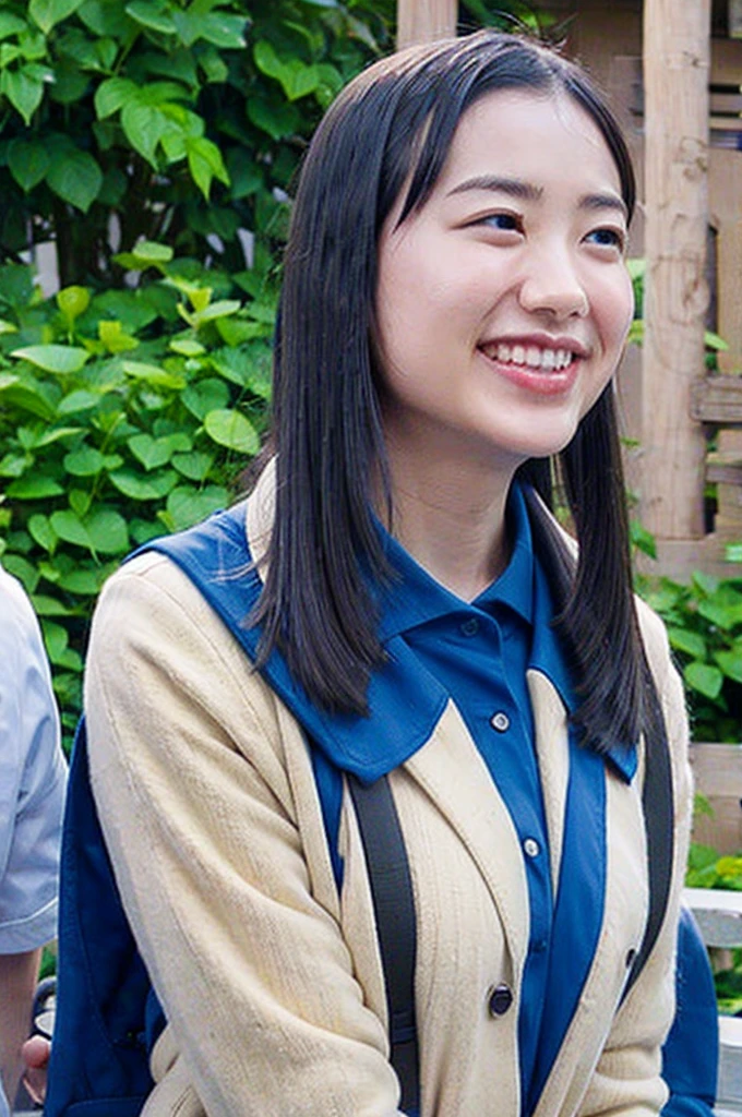 summer、On the way to school、(upper body shot)
