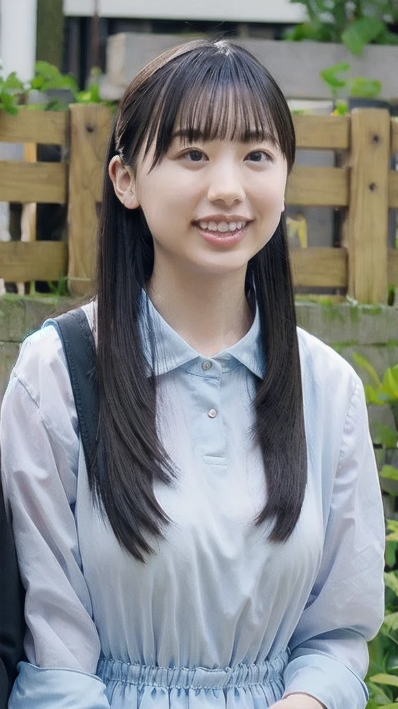 summer、On the way to school、(upper body shot)