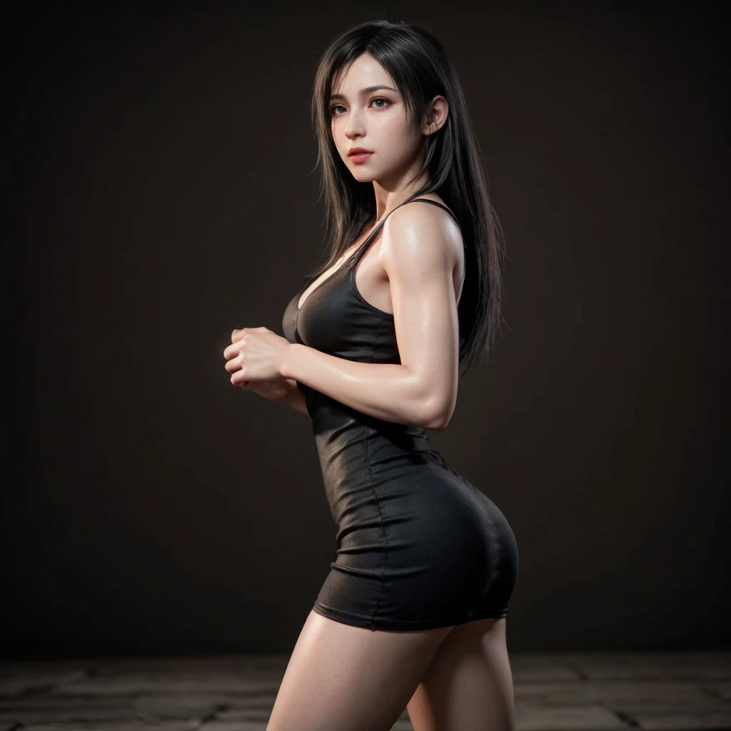 Mai Shiranui, (best quality,ultra-detailed),(Realistic:1.37), beautiful and detailed face, Ultra-realistic texture, delicate face, athletic body, vivid colors. high definition, 8K, wearing red lipstick, rosy cheek.