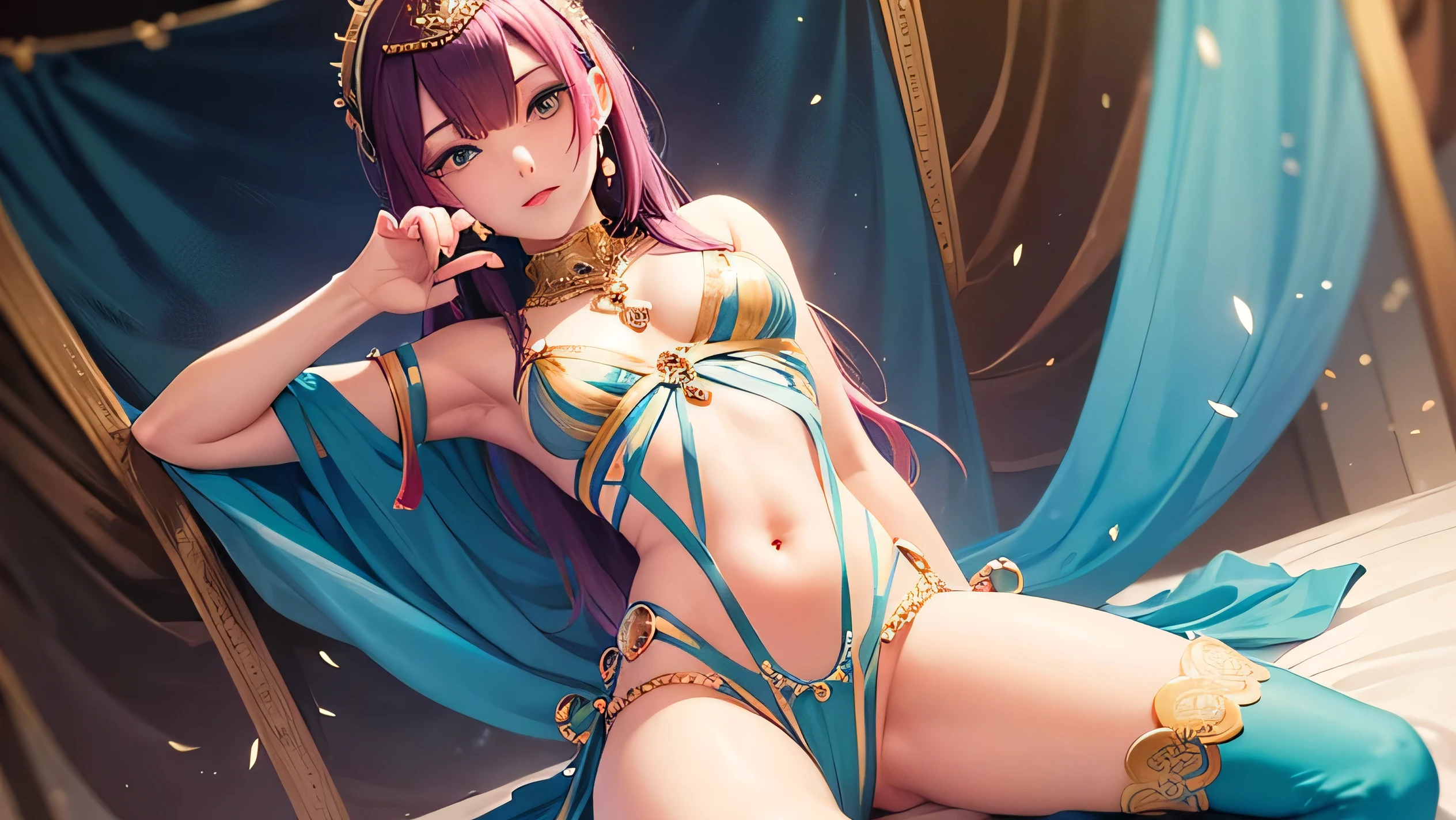 Please depict a dignified fortune teller.