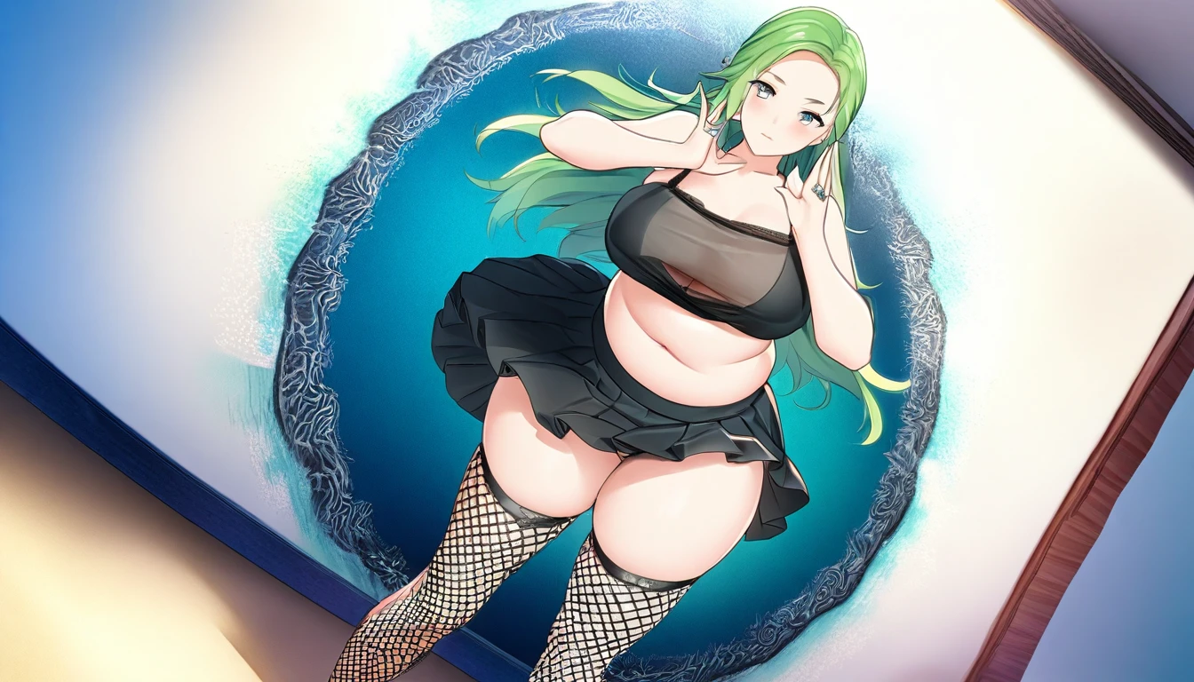 butt), (bedroom), (Sexy Girls), masterpiece, best quality, 1 girl, Bangs, blush, Chest, clavicle, Eyebrows visible through hair, (Gradient green hair), Jewelry, Long hair, Looking at the audience, Bright Eyes, ring, (solitary), illustration, fashionable, miss, Strike a pose, background, element, confident, Express, Accessories, majestic, striking, key point, Dynamic poses, ((plump)), (Fishnet stockings))Woman in transparent dress,Viewer,(((Full breasts, Keeley University))),Slim waist,(Navel exposed,Bare waist), Long hair, extreme detailed details, Detailed fantasy art, Stunning character art, Beautiful and exquisite character art, Beautiful transparent dress, Very detailed, Large Breasts,饱满Chest,Golden ratio figure,Perfect body,Ultra wide-angle shooting,Full body shot,Body close-up,Full body shot,Wearing a pleated tulle skirt,柔和动漫illustration, 柔和的深色background,Fujifilm XT3 Clear focus, f 5.6, High Detail, Clear focus, Dramatic, (Wearing openwork clothing), (Looking at the audience:1.8), (Natural light), (Tempting)translucent, Good velvet quality, Compared, Divine Light,, Silver hair, 天空background, Absolute Strength,Female angels,Girl in sexy silk,,Large Breasts,饱满Chest,Golden ratio figure,Perfect body,Ultra wide-angle shooting,Full body shot,Body close-up,Full body shot, Wearing a tulle dress, Model shooting style, Large Breasts,饱满Chest,Golden ratio figure,Perfect body,(Extremely detailed CG 8k wallpaper unit), The most beautiful artistic photos in the world, , 8K Ultra HD, ) on the beach,Lazy gesture,Charming and seductive expression,best quality,masterpiece,Ultra-high resolution,(Practical:1.4),original photo,Ultra-high resolution