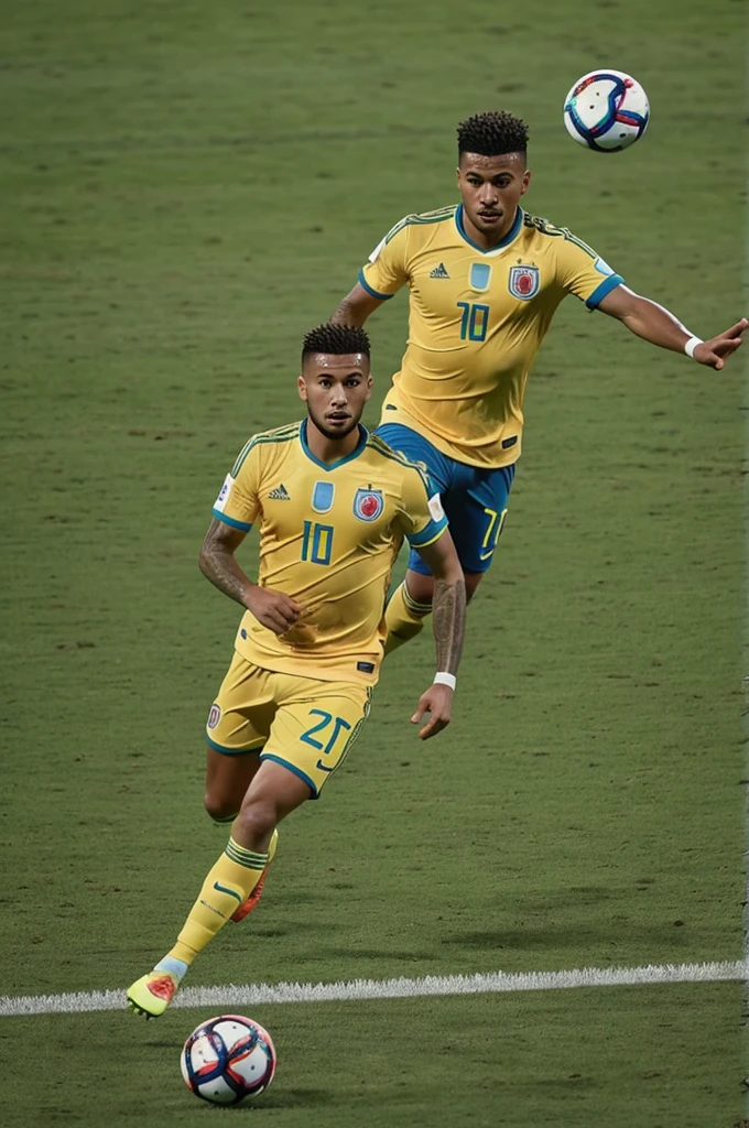 Colombian soccer team, Copa América 2024 game against Uruguay, with the name on Angélica's back and the number 12 on her back watching the game