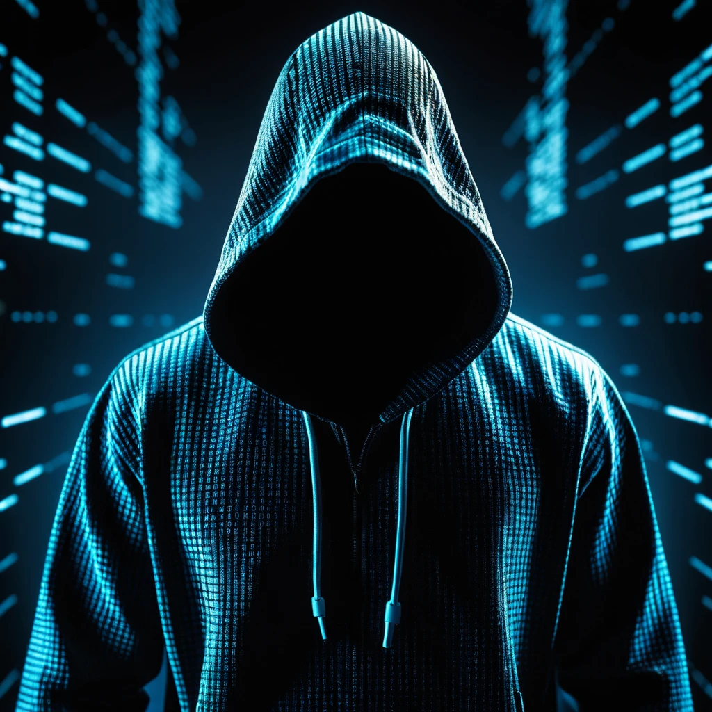 In the depths of the virtual network, a figure cloaked in digital shadows navigates effortlessly, leaving behind whispers of his unmatched prowess in cyber warfare.