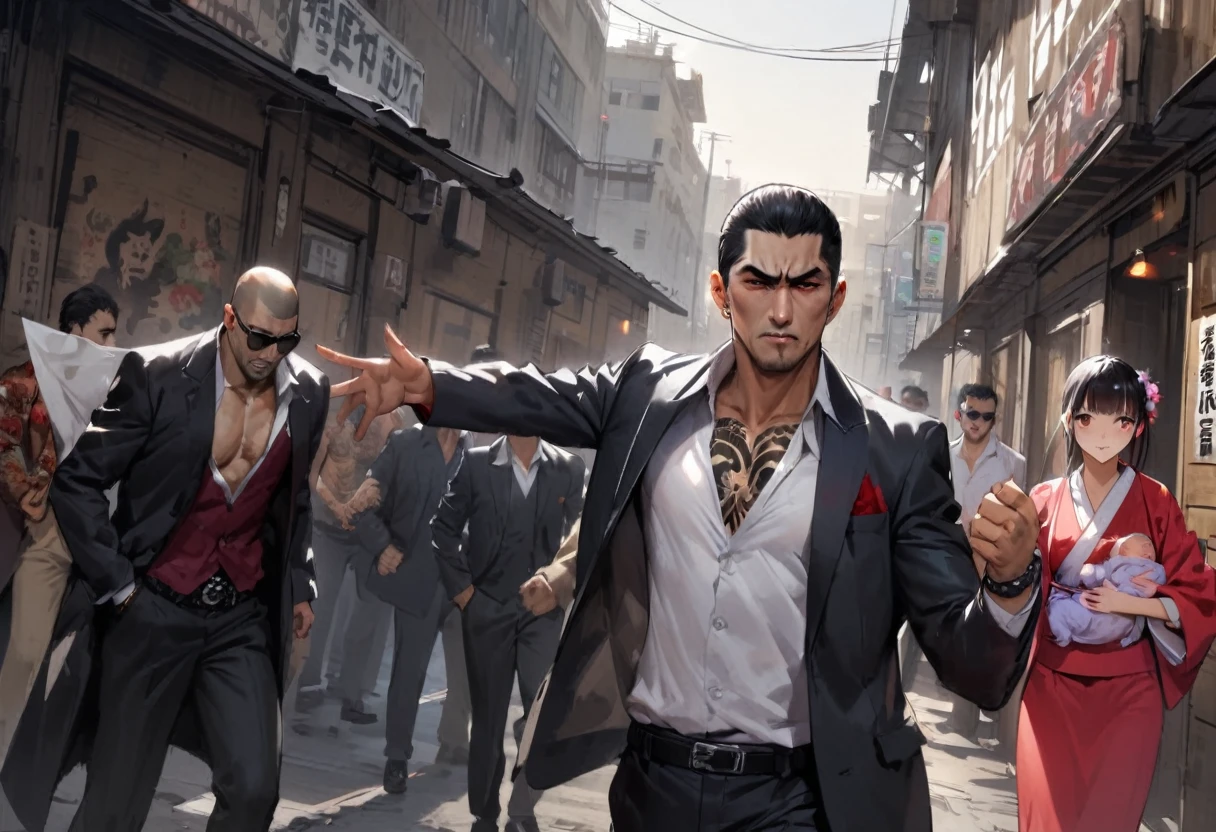 Cute Girl Yakuza、tattoo、Girl、Girl、Short、Younger、Lower school year、Baby Face、flat chest、Yakuza Office、Yakuza、building、background、Dynamic Angle、masterpiece、best quality、ultra-detail、Japanese Mafia、Yakuza hideout、gang、Boss&#39;s Room、Thug&#39;s Room、spouse、Boss&#39;s Daughter、Clothing、cool、Cold eyes、Angry
