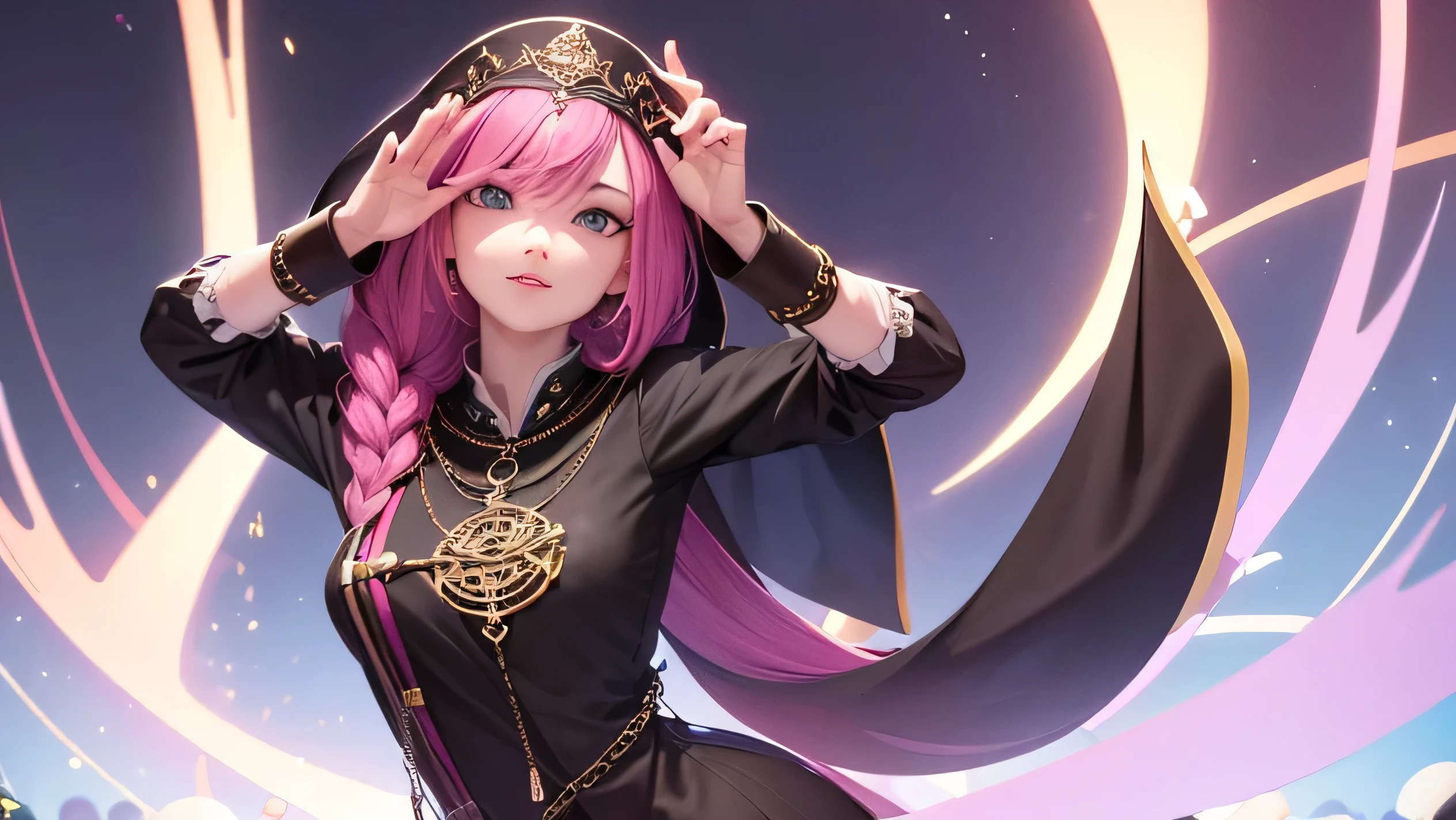 Please depict a dignified fortune teller.