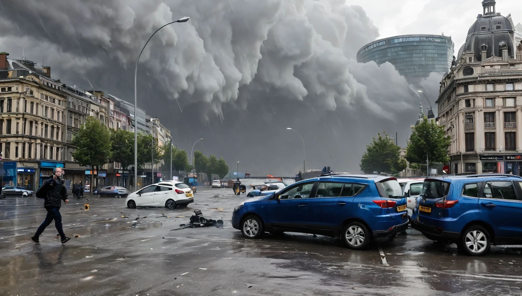 Brussels: a violent storm causes chaos and panic in the city!