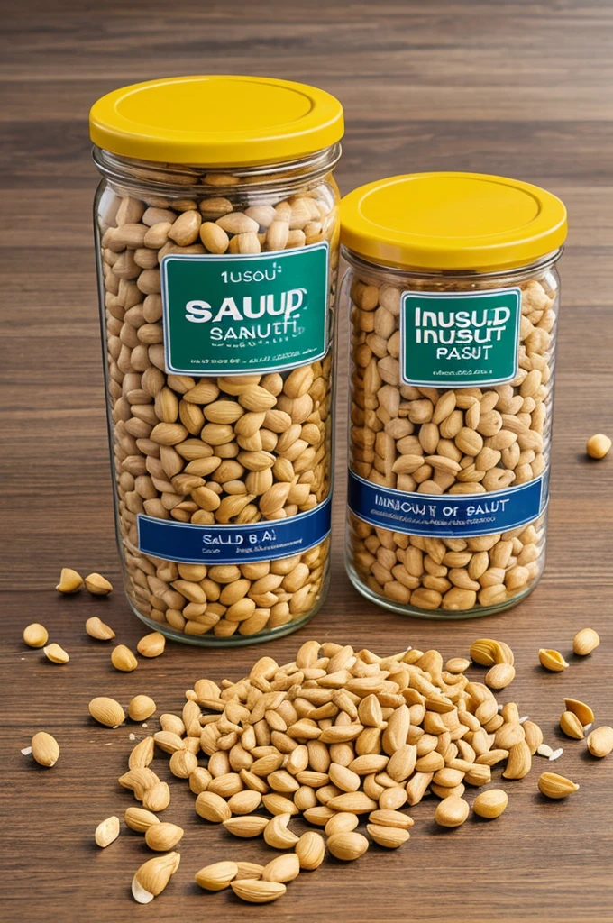 180 gram salted peanuts displayed in impulse strips 
