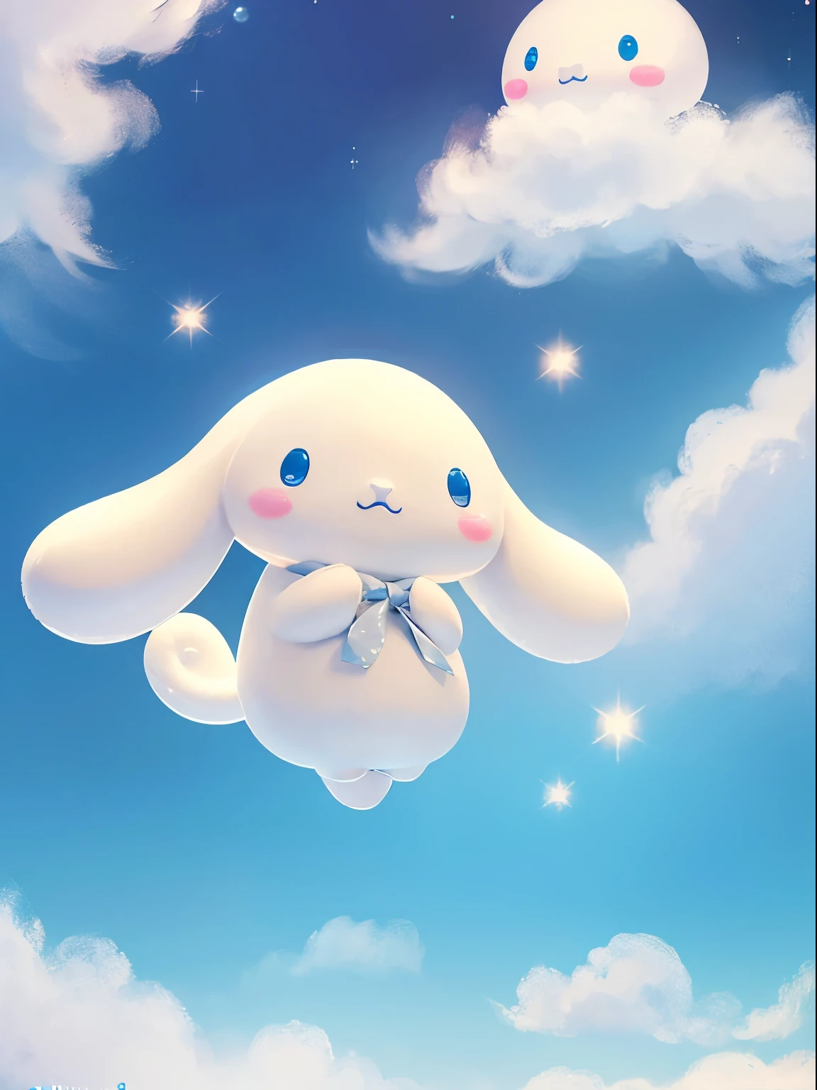  （ cinnamoroll：1.4）,sketch, 1 cinnamorolginal characters、Unified 16K wallpaper, masterpiece, best quality, Ultra-detailed, Extremely detailed CG, Caustics, Cinema lighting, detailed, Beautiful detailed Eyes, alone), ultra high resolution,sky,moonlight
