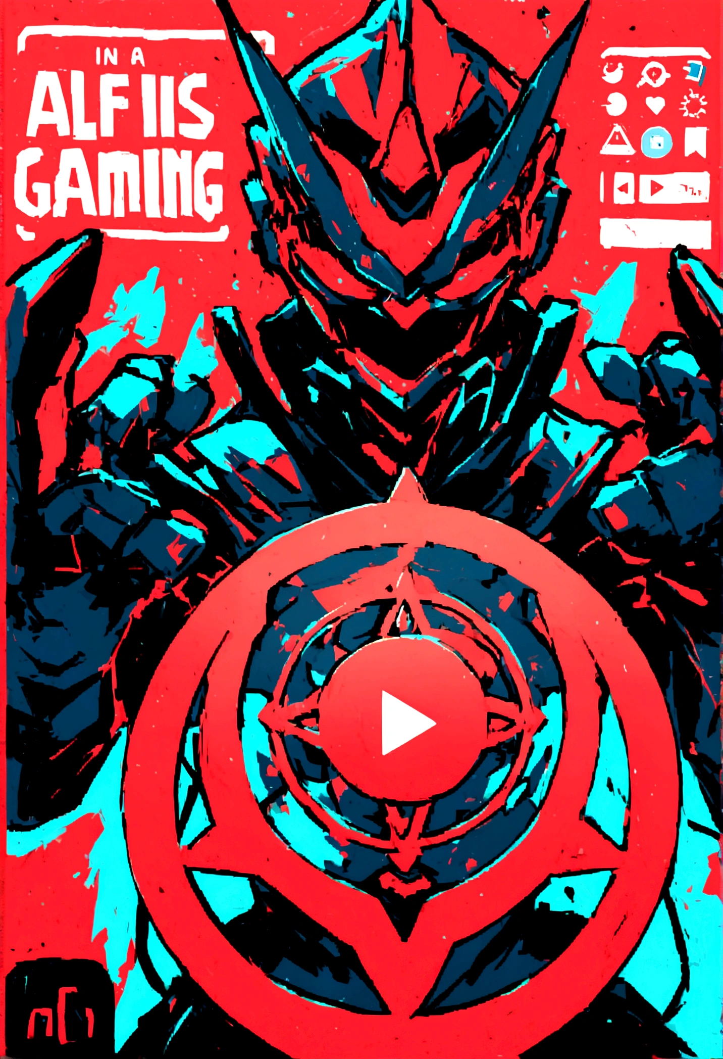 PROMPTS :- This is a gaming logo that features the name"ALIF GAMING" in a futuristic font and a neon Red color. and Boy Anime avtar, The logo also has a stylized controller icon and a YouTube play button in the background. The logo is designed to be attractive and eye-catching, and to appeal to gaming enthusiasts and YouTube viewers. I hope you like it.