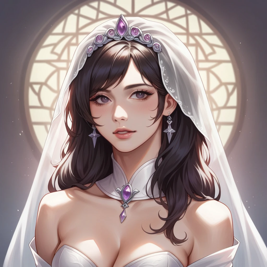 (highest image quality), (masterpiece), (vibrant, photography realistic, Realistic, Dramatic, Dark, Sharp focus, 8K), beautiful, Highly detailed face and skin texture, sexy wedding dress, ethereal beauty, mature asian woman,black long hair, make up, nsfw ,Close up shot, ((backlight)), holding sword, samurai wedding