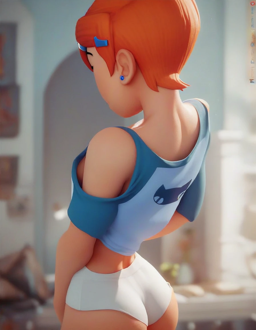 score_9, score_8_up, score_7_up, score_6_up, score_5_up, score_4_up, source_cartoon, gwen tennyson from ben 10, , small breasts, narrow waist, nice ass, 