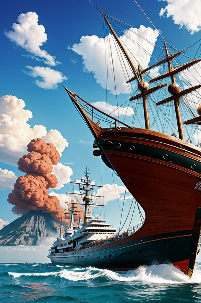 Dai Gurren boat One piece Art
