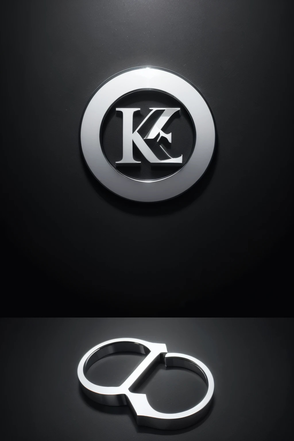Create a high-resolution logo for a website featuring the letter 'K' as the focal point. The 'K' should have a striking 3D design, making it appear dynamic and visually captivating. Incorporate modern and sleek elements, with a polished, professional look. The color scheme should be bold and eye-catching, ensuring the logo stands out on any background. The overall design should be elegant yet contemporary, suitable for a wide range of digital and print applications