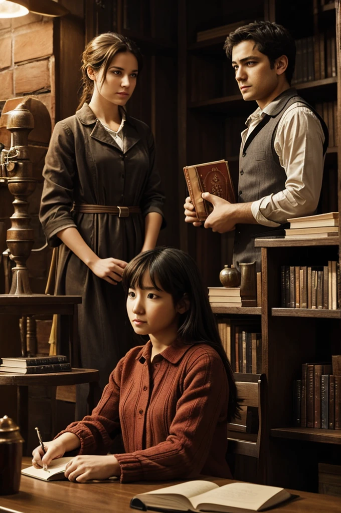 A framework for a book with the characters of intensely