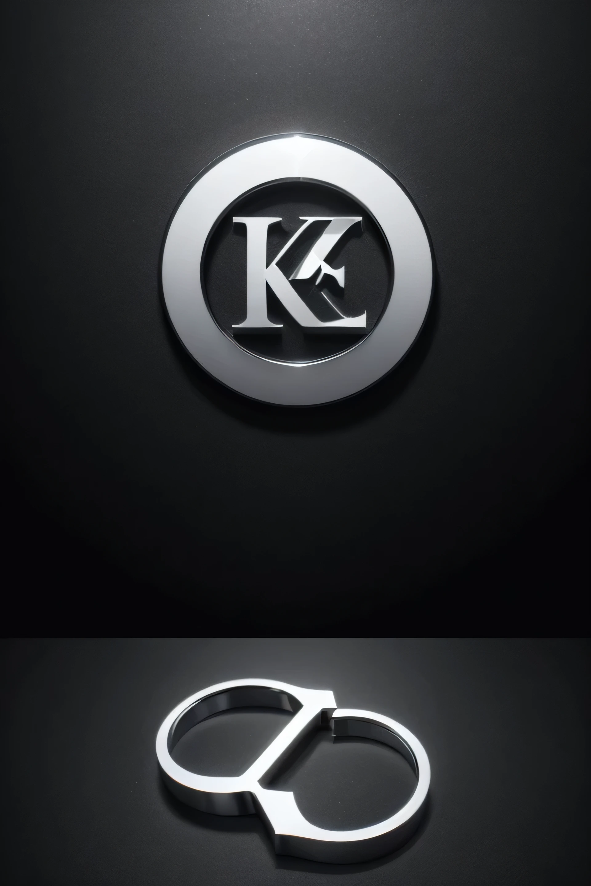 Create a high-resolution logo for a website featuring the letter 'K' as the focal point. The 'K' should have a striking 3D design, making it appear dynamic and visually captivating. Incorporate modern and sleek elements, with a polished, professional look. The color scheme should be bold and eye-catching, ensuring the logo stands out on any background. The overall design should be elegant yet contemporary, suitable for a wide range of digital and print applications
