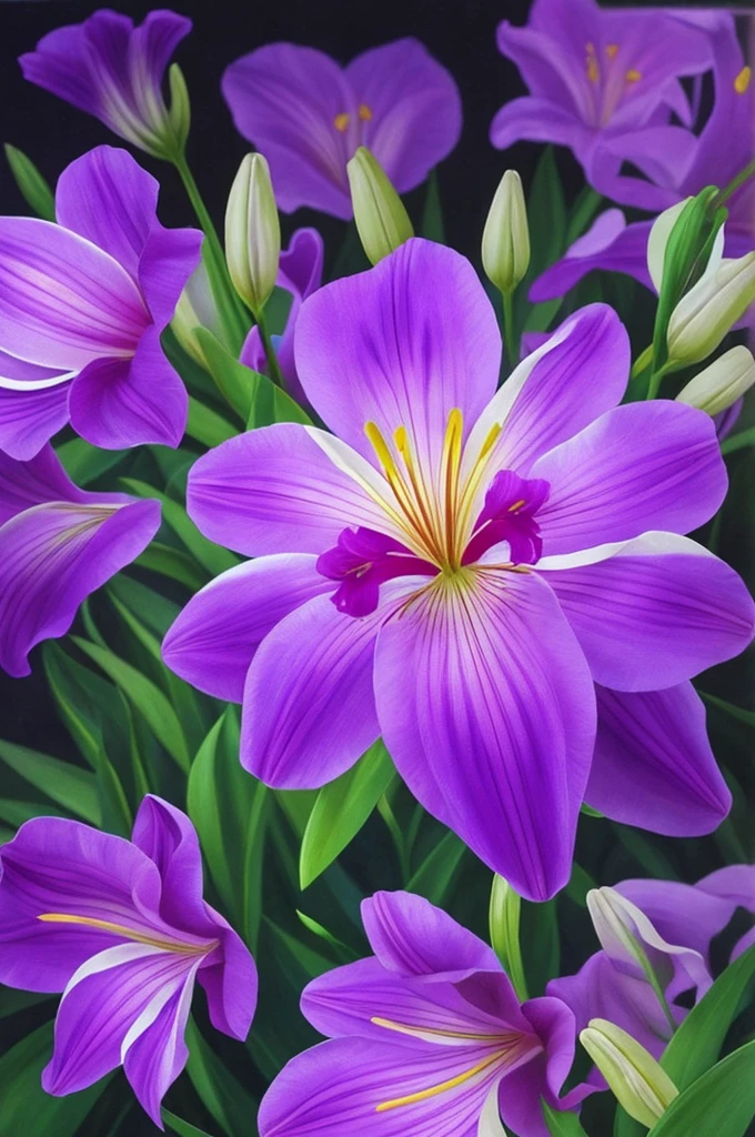 a close up of a flower with a heart shaped stem, glowing delicate flower, by Howard Butterworth, lily, lights with bloom, 🌺 cgsociety, by Ikuo Hirayama, by Luis Miranda, lily flower, photorealism ”, glowing iris, glowing flowers, beautiful lit, by Brian Thomas, by Carlos Berlanga, by Charles Billich