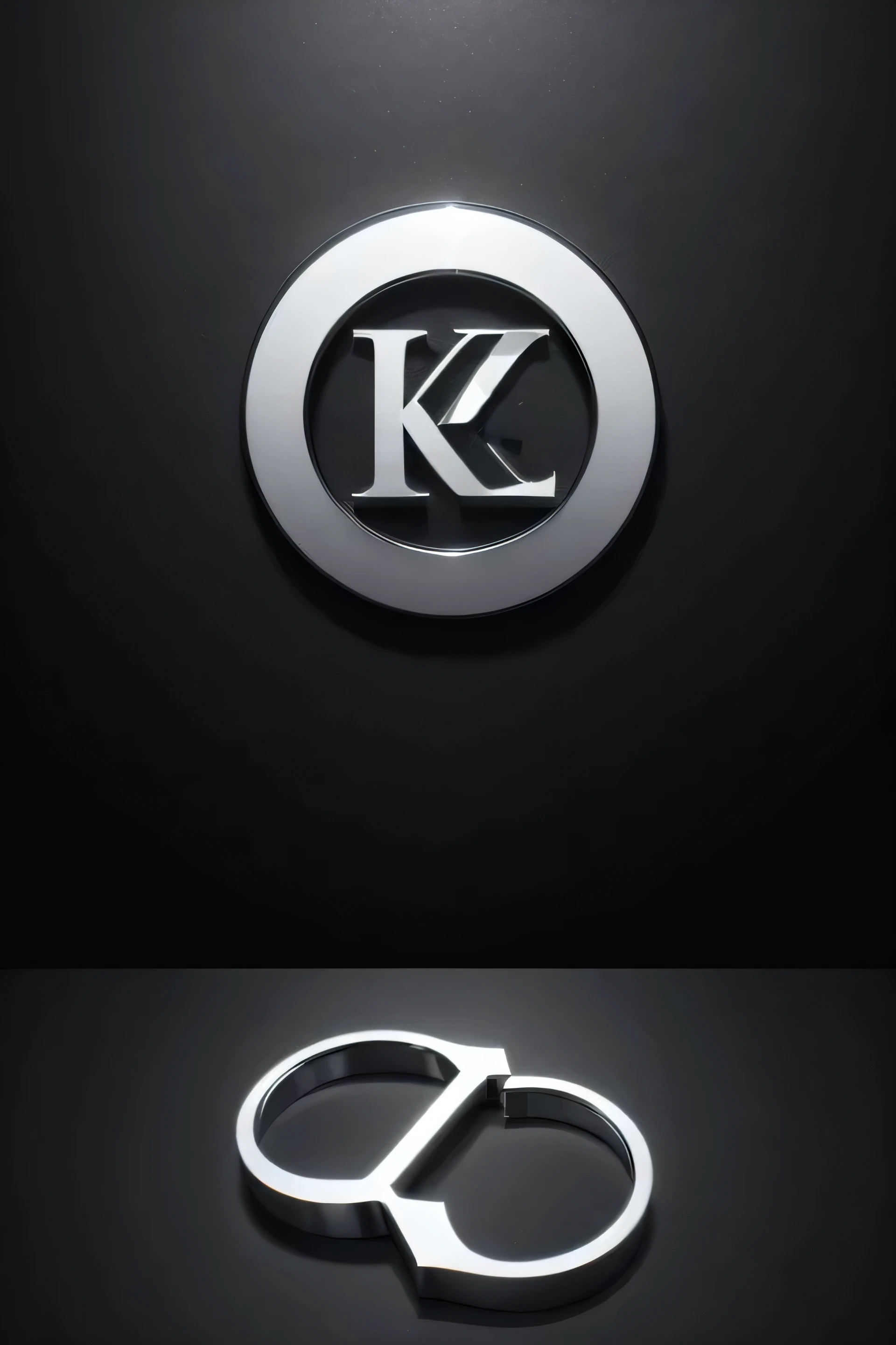 Create a high-resolution logo for a website featuring the letter 'K' as the focal point. The 'K' should have a striking 3D design, making it appear dynamic and visually captivating. Incorporate modern and sleek elements, with a polished, professional look. The color scheme should be bold and eye-catching, ensuring the logo stands out on any background. The overall design should be elegant yet contemporary, suitable for a wide range of digital and print applications
