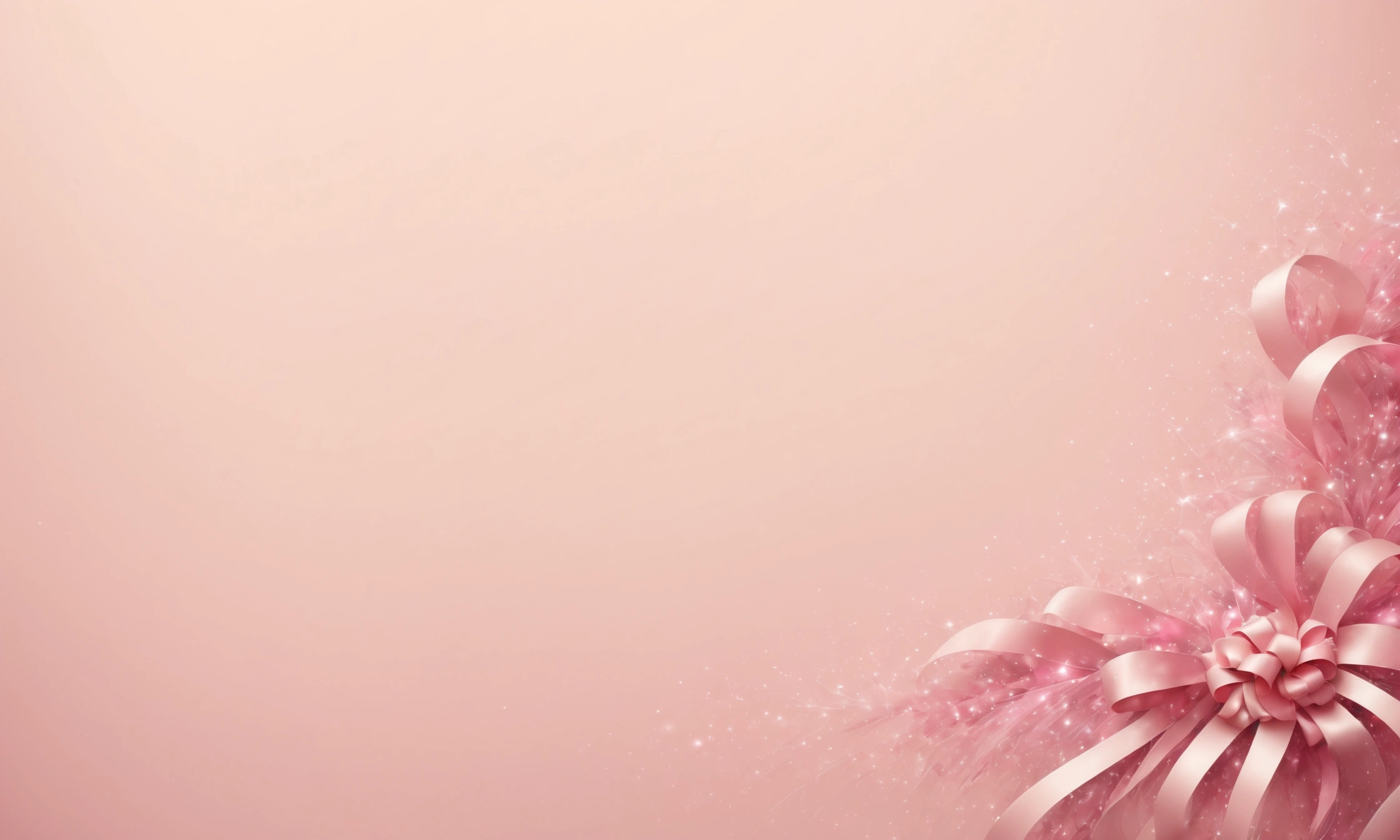 Add some pink ribbons。Gorgeous ribbons。Complex and visually striking。