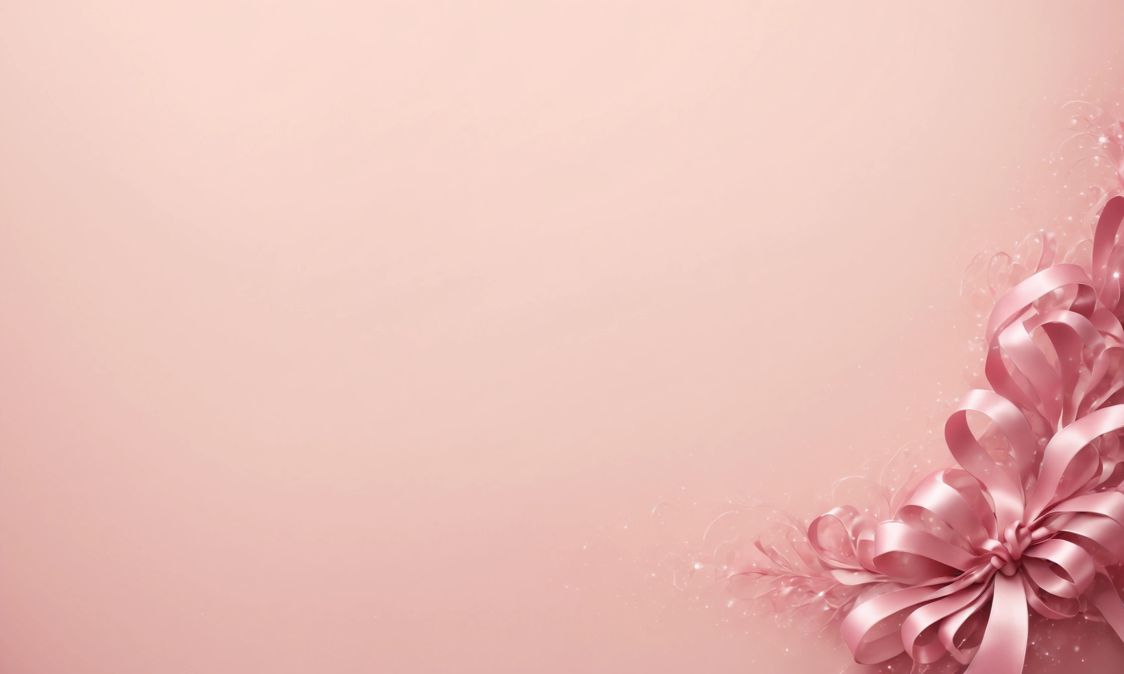 Add some pink ribbons。Gorgeous ribbons。Complex and visually striking。