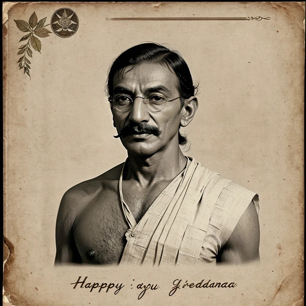 Description: A vintage-style template with sepia tones, featuring historical figures like Mahatma Gandhi, Jawaharlal Nehru, and Bhagat Singh. Background elements include handwritten letters and old photographs.
Text: "Happy Independence Day" in an elegant script, with a tribute message: "Honoring the heroes of our freedom."
