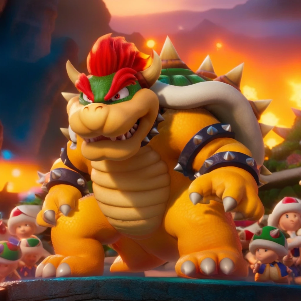 cinematic photo bowser, fantasy world  . 35mm photograph, film, bokeh, professional, 4k, highly detailed  